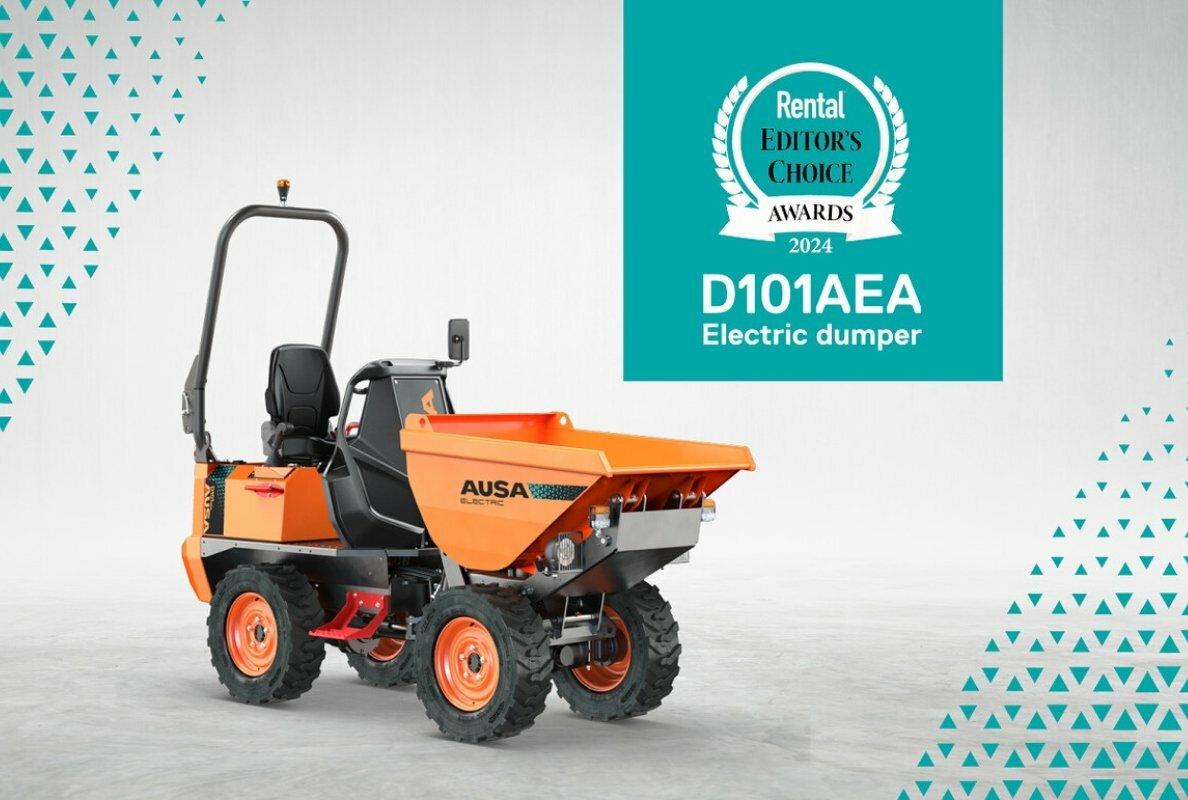 The AUSA D101AEA Electric Dumper Wins the Rental 2024 Editor’s Choice Award