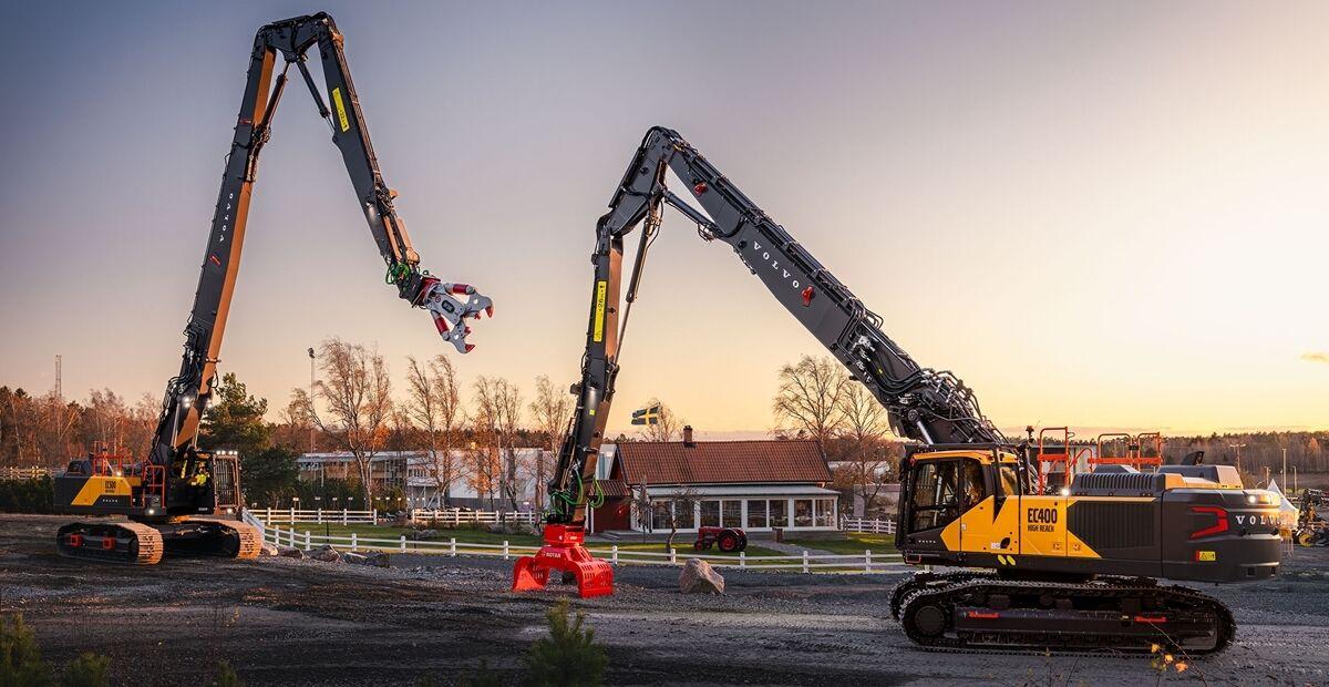 Volvo CE elevates demolition strength with improved High Reach excavators