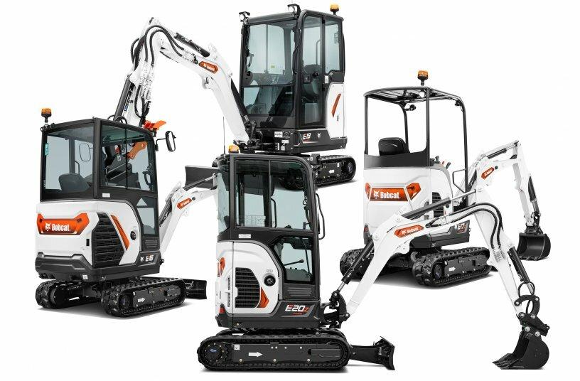 New bobcat 1 2 t mini excavators 3 d7e